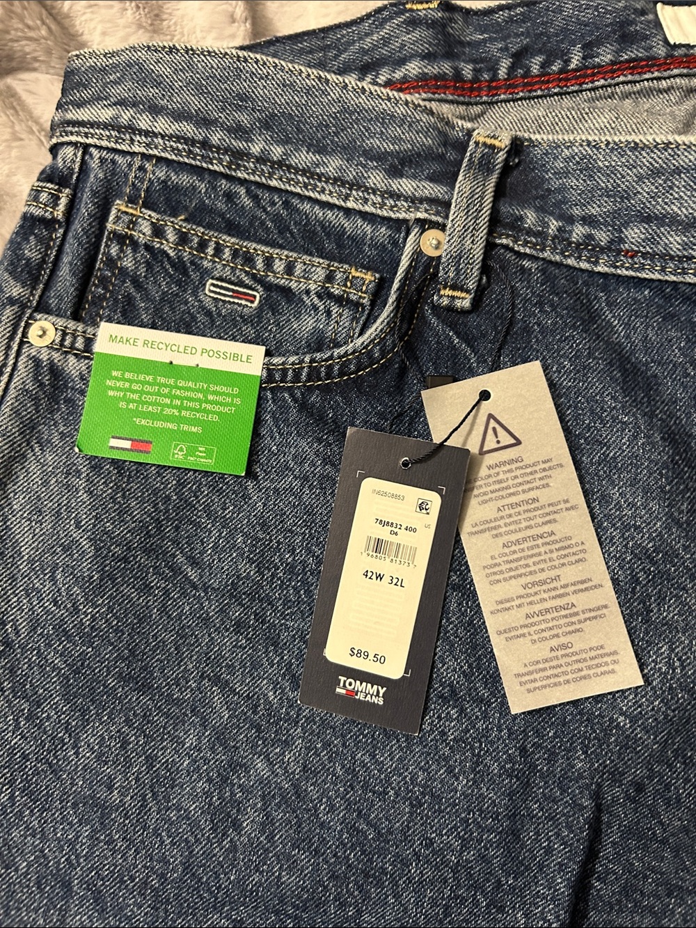 Tommy Hilfiger Relaxed Straight Men's Jeans - Dark Blue